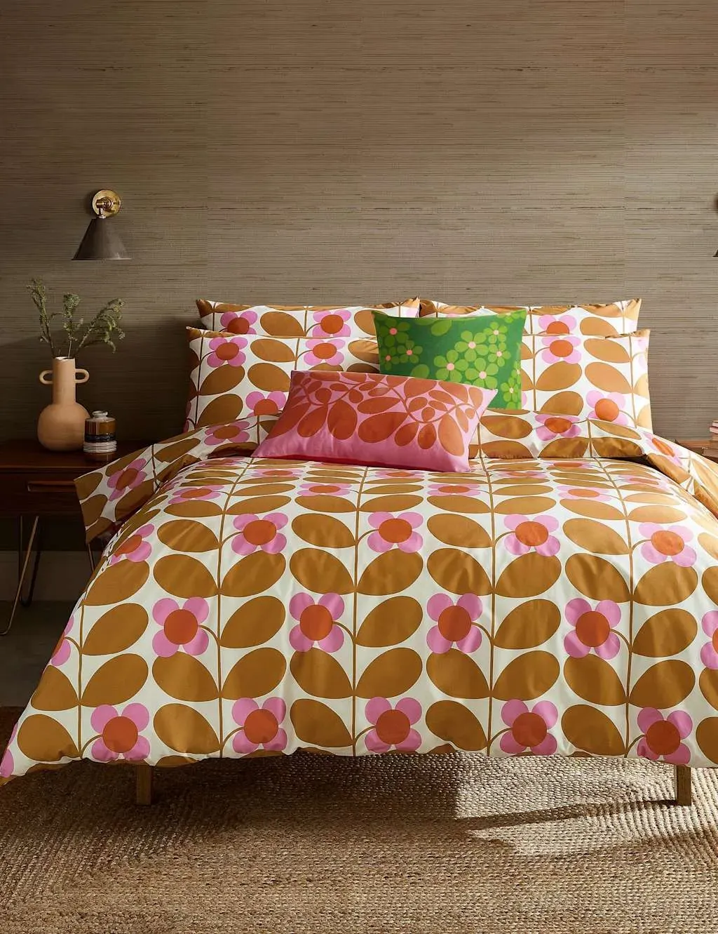 Single Bedding Set Stem Bloom - Yellow, Cotton image