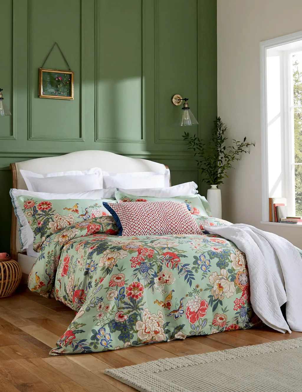 King Size Duvet Cover Emperor Peony - Multi, Cotton