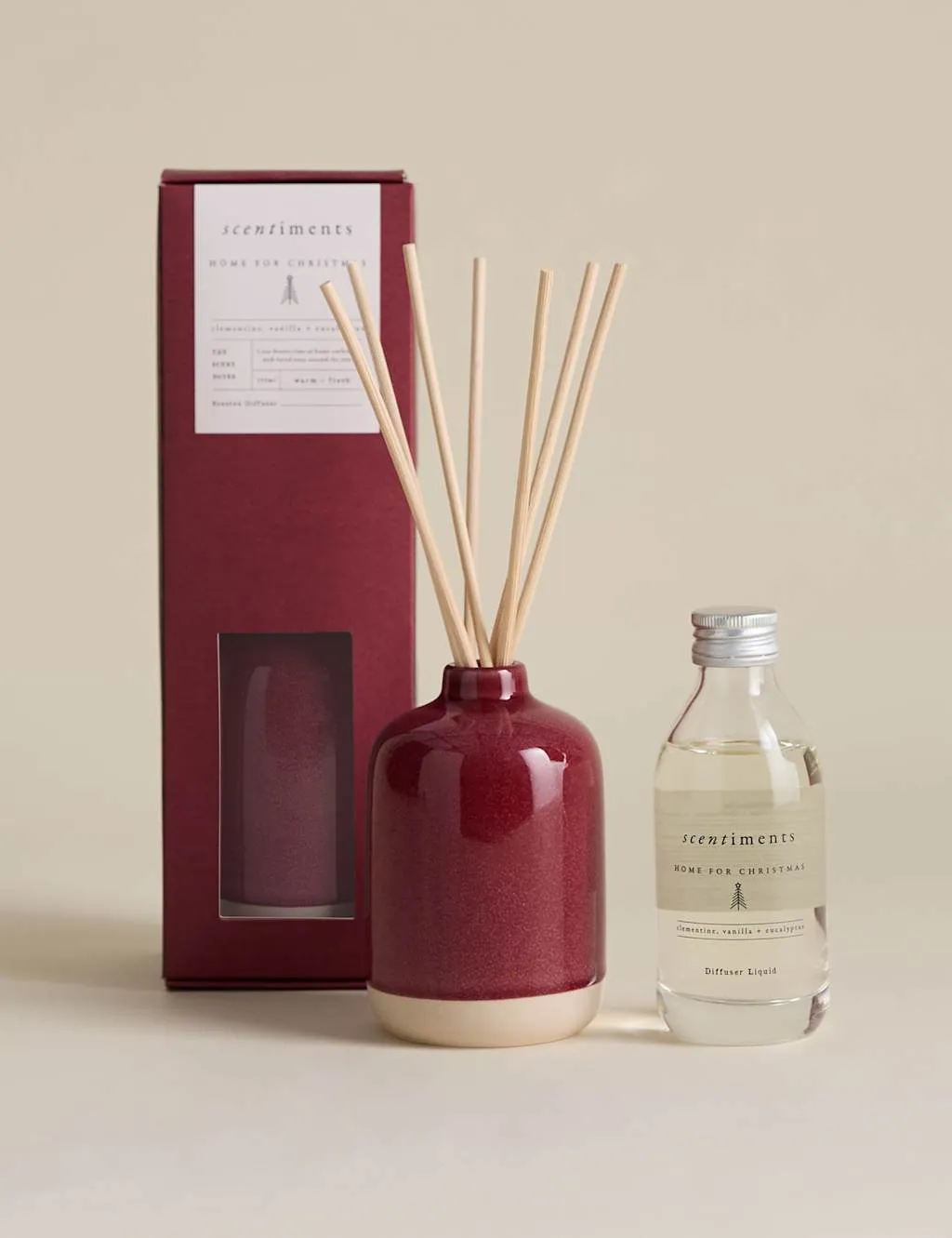 150ml Reed Diffuser Home for Christmas - Red Mix