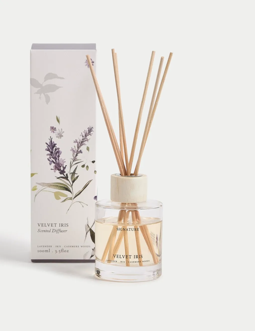 100ml Reed Diffuser - Purple, Glass