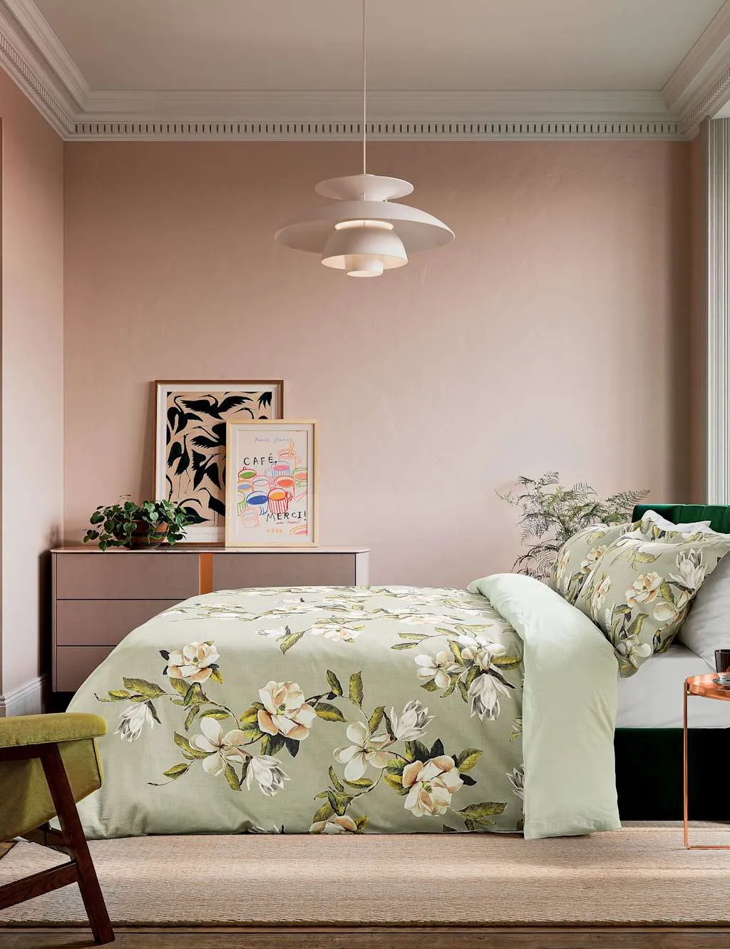 Double Bedding Set Floral - Green Mix image