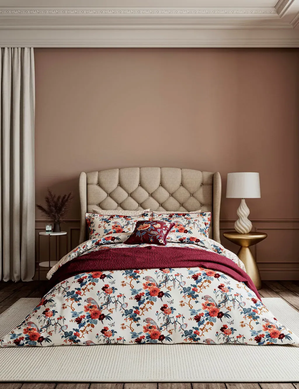 Single Bedding Set Chinoiserie - Multi, Cotton image