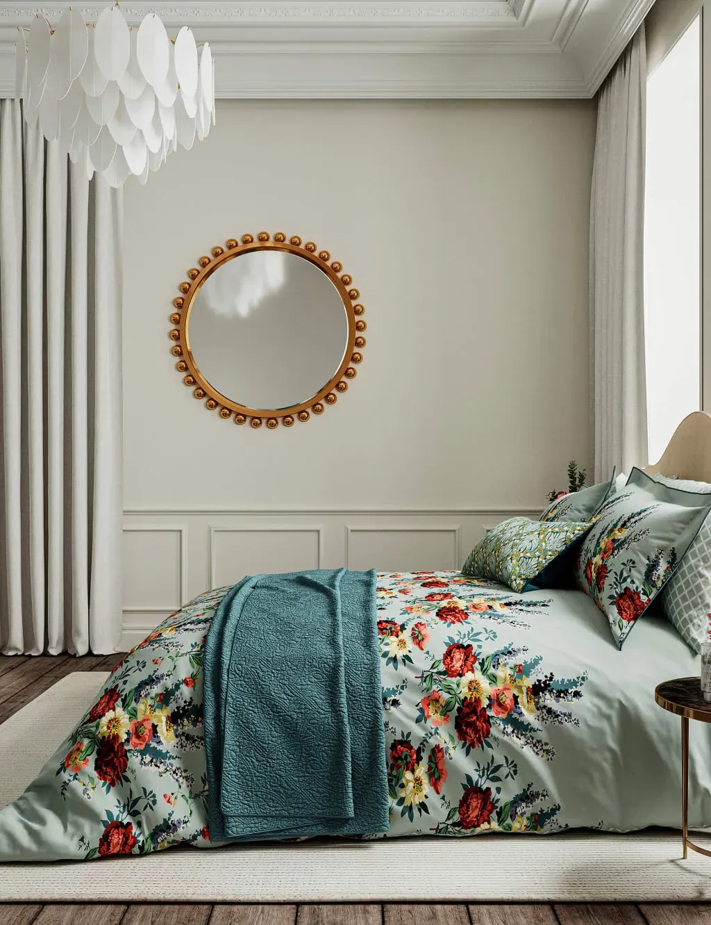 Single Bedding Set Sateen - Teal, Cotton image