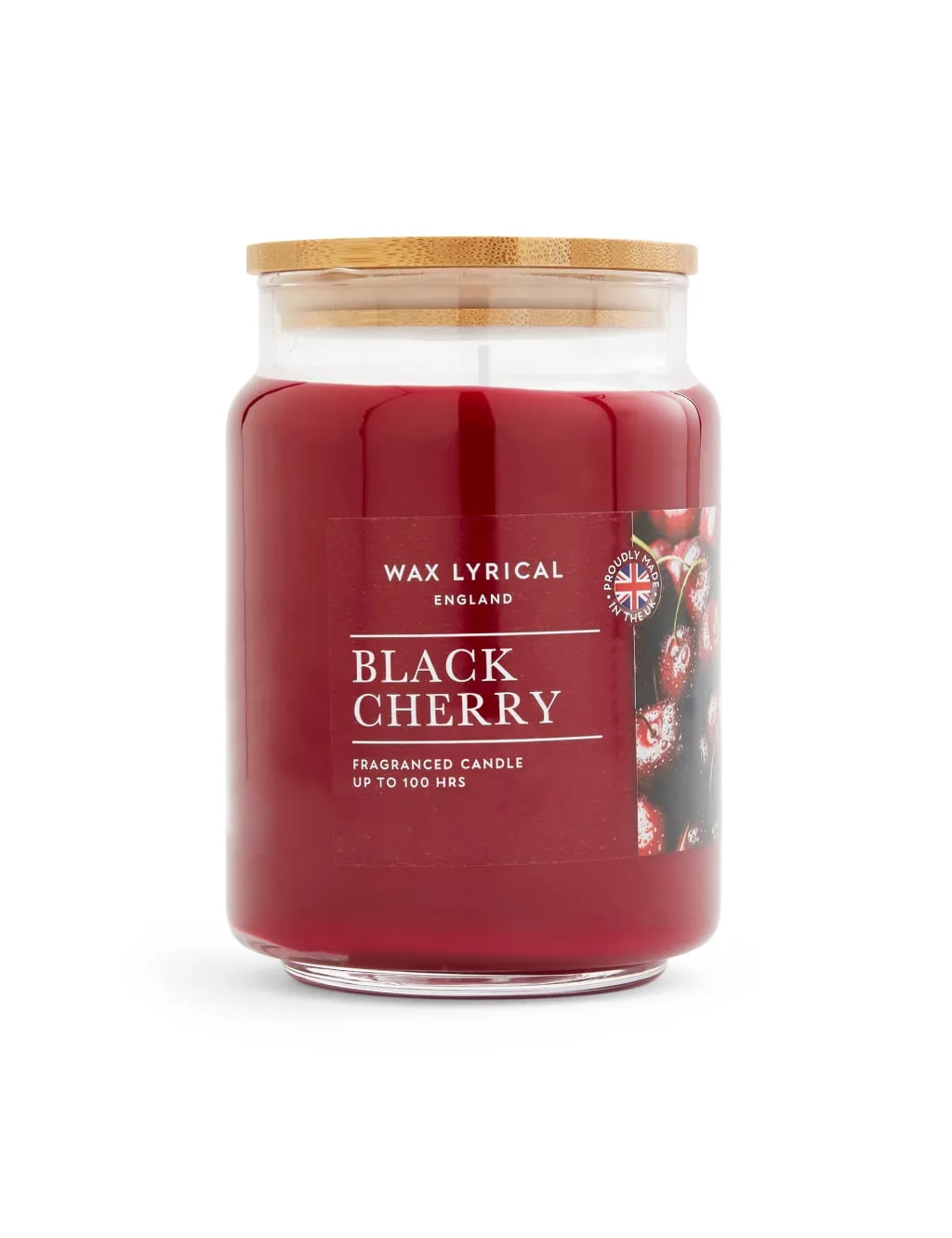 Jar Candle with Lid - Burgundy image