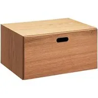 1-Tier Stacking Chest Drawer - Oak, Veneer