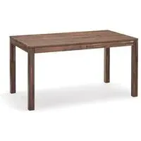 140cm Dining Table with Drawer - Natural, Walnut