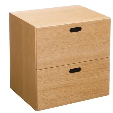 1x2 Drawer Set - Oak, MDF