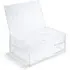 2-Drawer Storage Box with Flip Top - Clear, Acrylic