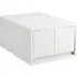 2-Drawer Storage Unit A4 Size - White, Polypropylene