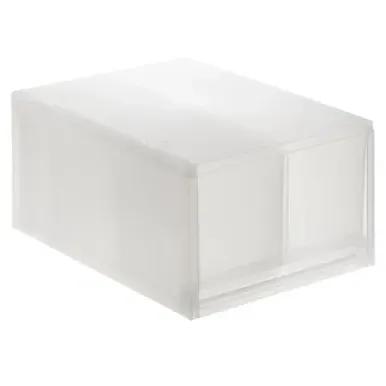 2-Drawer Storage Unit - Clear, Polypropylene image