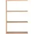 3-Shelf Add-On Unit - Oak, Wood
