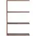 3-Shelf Add-On Unit - Walnut, Wood