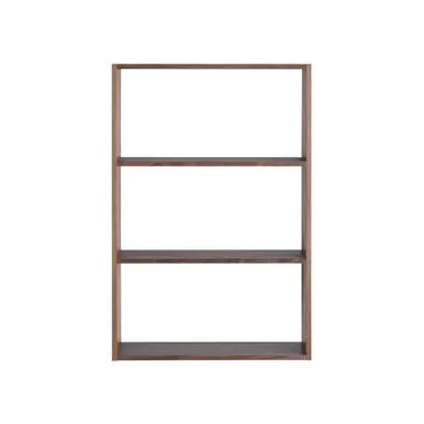 3-Shelf Stacking Unit - Walnut, Wood