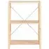3-Shelf Storage Unit - Natural, Pine Wood