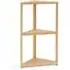 3-Tier Corner Shelf Unit - Natural, Bamboo