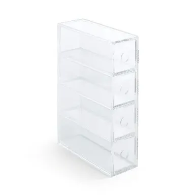 4-Drawer Glasses Holder - Clear, Acrylic image