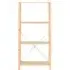 4-Shelf Storage Unit - Natural, Pine Wood
