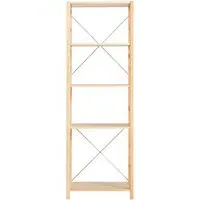 5-Shelf Unit - Natural, Pine Wood