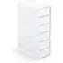 6-Drawer Storage Unit - Clear, Acrylic