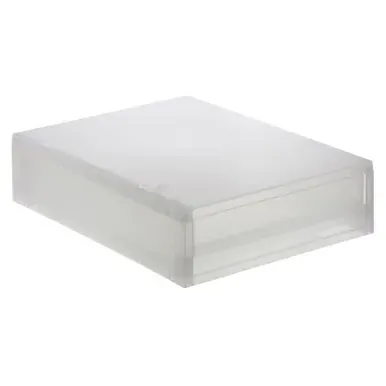A4 Drawer Unit Single Storage - Clear, Polypropylene