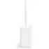 Angled Toilet Brush with Cover - White, Plastic