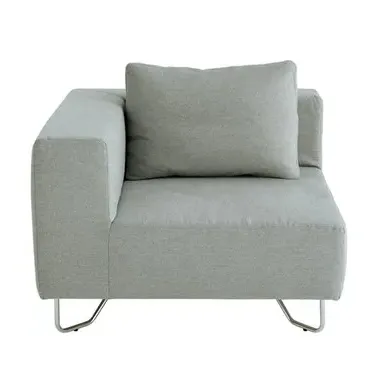 Corner Sofa Unit - Light Grey, Fabric image
