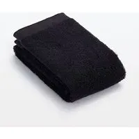 Cotton Linen Face Towel - Navy, Cotton Blend