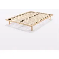 Double Platform Bed Frame - Oak, Wood
