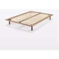 Double Platform Bed Frame - Walnut, Wood