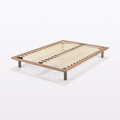 Double Platform Bed Frame - Walnut, Wood