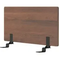 Double Platform Bed Headboard - Walnut Wood