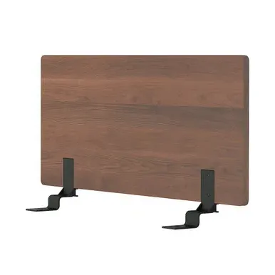 Double Platform Bed Headboard - Walnut Wood
