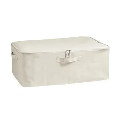 Fabric Storage Box with Lid - Grey, Fabric