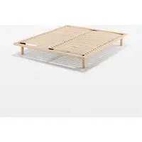 Large Double Platform Bed Frame - Oak, Wood