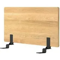 Large Double Platform Bed Headboard - Oak