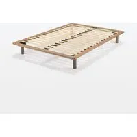 Large Double Platform Bed - Walnut, Wood