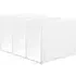 Large File Stand Organizer - White Grey, Resin