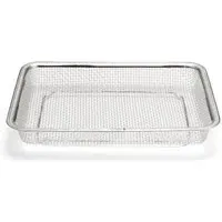 Large Mesh Tray Stackable - Stainless Steel