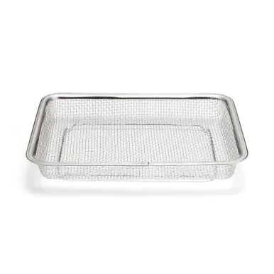 Large Mesh Tray Stackable - Stainless Steel
