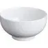 Large Porcelain Bowl with Rib Effect - White, Porcelain