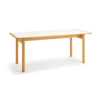 Large Rectangular Dining Table - Natural, Rubberwood