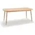 Large Rounded Leg Table - Natural, Solid Beech Wood