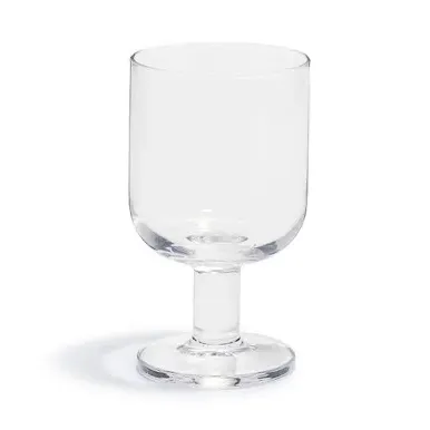 Large Stem Glass - Clear, Tempered Glass
