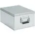 Large Storage Box with Handle - Silver, Zinc