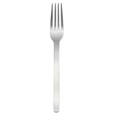 Large Straight Handle Fork - Silver, Stainless Steel