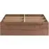 Large Underbed Drawer with Casters - Walnut, Veneer
