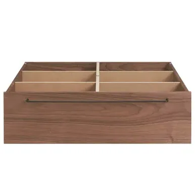 Large Underbed Drawer with Casters - Walnut, Veneer image