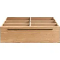 Large Underbed Drawer with Partitions - Oak, Veneer