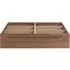 Large Underbed Drawer with Partitions - Walnut, Veneer