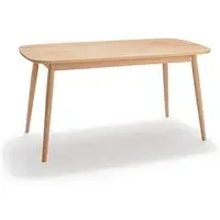 Medium Dining Table with Rounded Legs - Natural, Beech Wood